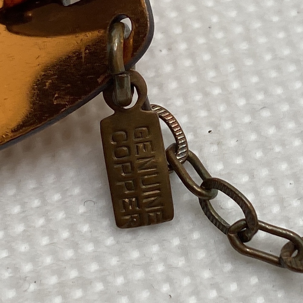 Vintage Mid-Century Modern Genuine Copper Bracelet - Picture 5 of 5